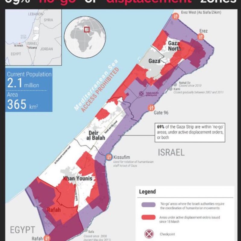 Update: Majority of Gaza Under “No-Go” Zones as Israel Continues to Block Entry of Humanitarian&nbsp;Supplies