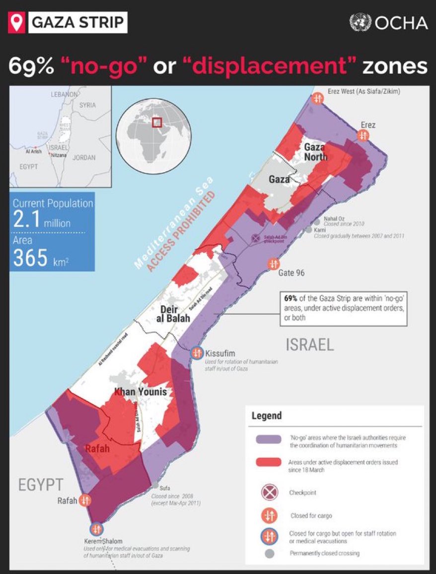 Update: Majority of Gaza Under “No-Go” Zones as Israel Continues to Block Entry of Humanitarian&nbsp;Supplies